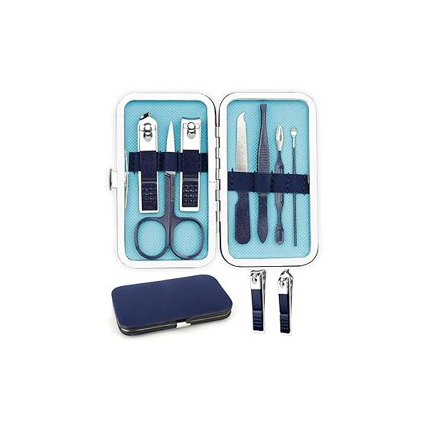 Manicure and Pedicure Kit, Nail Clipper Set, Clippers for Men Women,Travel Personal Care Grooming Kit Gifts Women Friendsgiving(Sage Green)