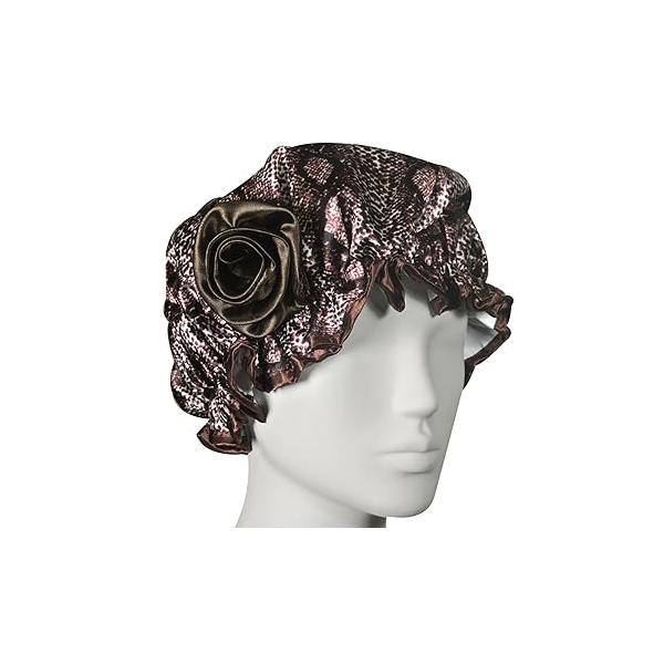 Stylish Satin Shower Cap - Zebra