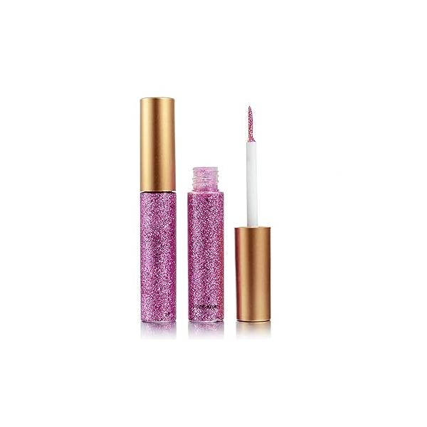 Glitter Eyeliner - Long-lasting Waterproof, High-pigmented Colorful Liquid in Silver, Gold, Pink, Green