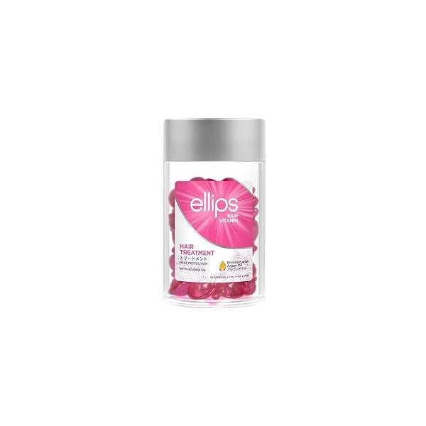 Hair Vitamin Treatment, 50 Capsules - Oil & Heat Protectant for Frizzy Support Healthy Shiny