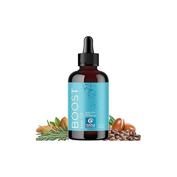 Rosemary Hair Growth Oil for Damaged - Thickening Formula with Jamaican Black Castor Thin, Frizzy and Weak