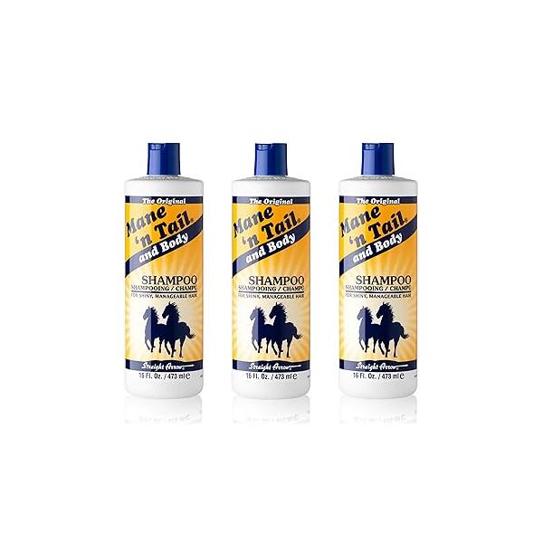Mane 'n Tail Original Formula For Thicker Fuller Stronger Hair 16 oz (3 pack Shampoo)