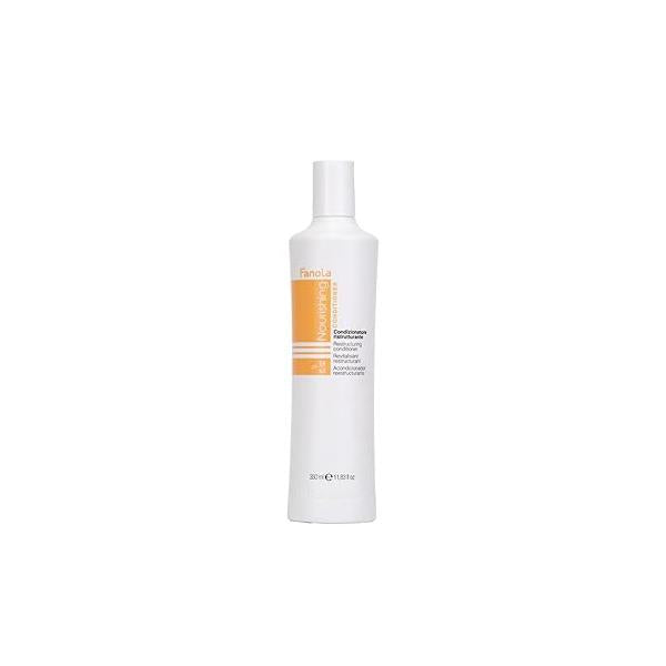 Fanola Restructuring Hair Conditioner for Women & Men - Hydrating Dry with Argan Linseed Oil Repairing, Nourishing, Anti-Frizz Formula Damaged Strands (33.8 Fl oz)