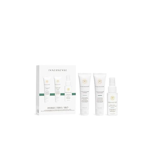 INNERSENSE Organic Beauty - Curly Styler Travel Trio | Non-Toxic, Cruelty-Free Haircare (I Create Hold, I Volume, Quiet Calm Curl Control) PACKAGING MAY VARY