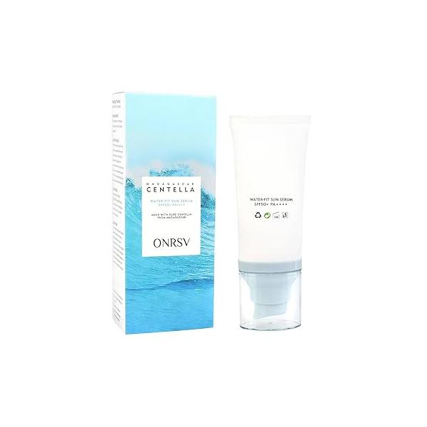 Madagascar Centella Sunscreen SPF50 Facial Serums, Moisturizing and Non-Sticky Water-Fit Sun Protection for All Skin Types