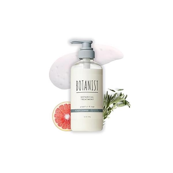 Organic Hair Conditioner for Dry & Inchy Scalp Women Men, Keratin Treatment with Natural Macadamia Nut Oil& Rosemary Extract from Japan, Sulfate Paraben Free, GRAPEFRUIT& SAGE, 16.2 Fl Oz
