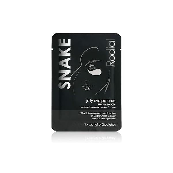 Rodial Snake Jelly Eye Patches (1 Sachet), Rejuvenate and Firm, Anti-Puffiness Formula for Under Eyes, Firming Smoothing Effect, Botanical Extracts Improving Skin Elasticity