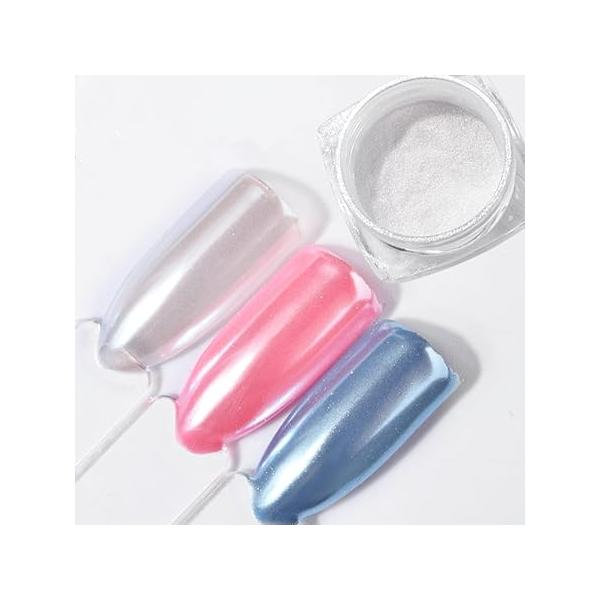 Nail Art Glitter Magic Shining Pearl Powder Mirror Effect Manicure Pigment Tips Decoration(2g/Box)