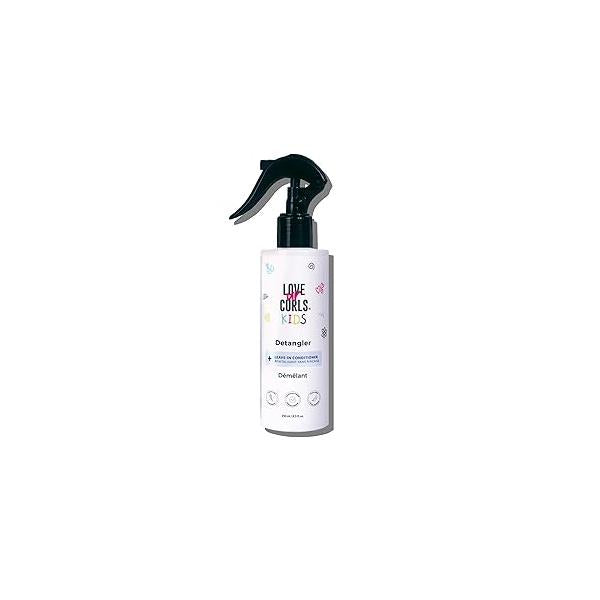 Love Ur Curls Kids Detangler Leave in Conditioner Spray, Pediatrician Approved, Moisturizing, Hydrates and Conditions, Vegan, Easy to Detangle Curly Hair, Sulfate & Paraben Free, 250mL
