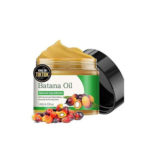 100% Raw Batana Oil for Hair Growth, Natural Pure Unrefined and Organic Dr. Sebi Growth from Honduras, Anti Loss, Eliminates Split Ends Men & Women, 4.2 FL oz (Set A)