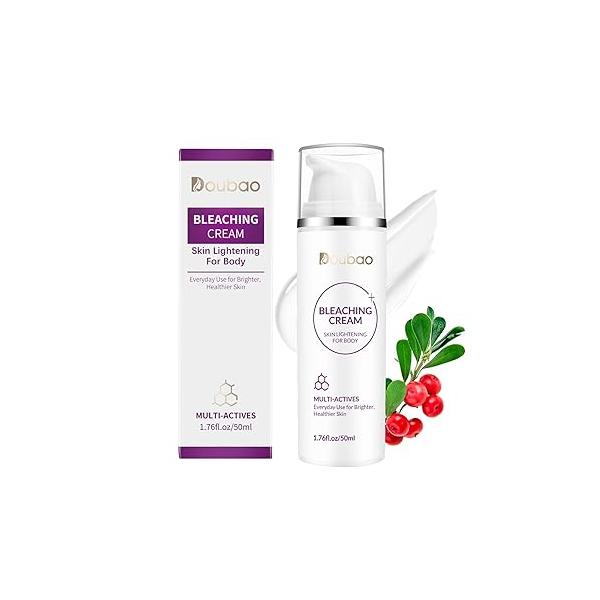 Skin Bleaching Cream for Private Parts Contain Vitamin C Underarms, Knees, Elbows, Bikini Line, Sensitive Lightening Body (1.76 fl.oz)