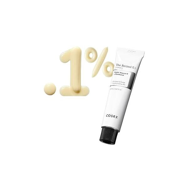 COSRX Retinol 0.1% Cream, 0.67 Oz, Anti-aging Eye & Neck Cream with Retinoid Treatment to Firm Skin, Reduce Wrinkles, Fine Lines, Signs of Aging, Gentle Daily Korean Skin Care
