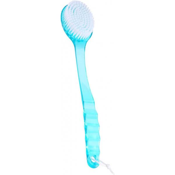 Garosa Shower Brush with Body Washing Bath Back Skin Scrubber Massager W/Long Handle for Exfoliating Back, Body, and Feet, Scrubber, Blue