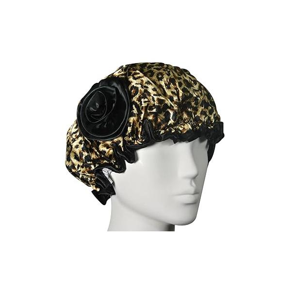 Stylish Satin Shower Cap - Zebra