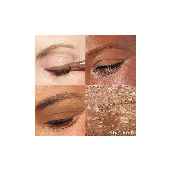 LAURA GELLER NEW YORK Kajal Longwear Kohl Eyeliner Pencil with Caffeine, Smooth & Blendable Makeup, Dark Brown