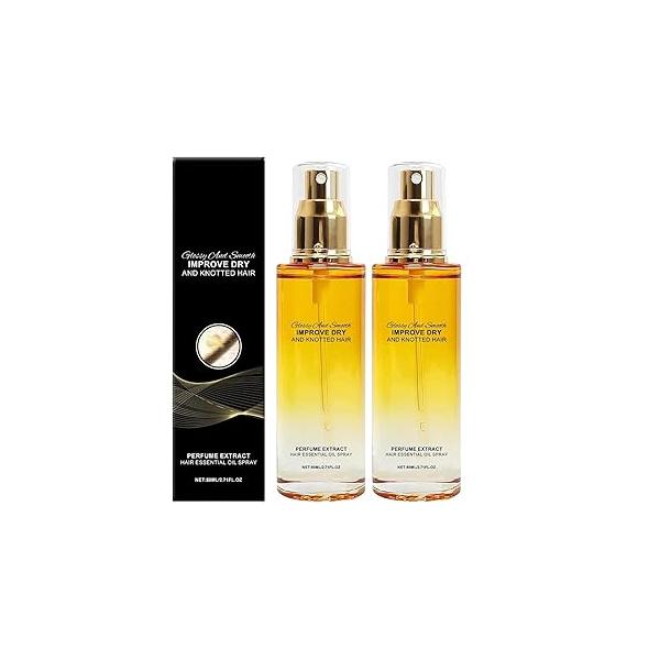 Hair Essential Oil Spray,Leave-In Conditioner,Improve Dry And Frizzy,Exfoliation,Styling,And Moisturizing(2pcs)