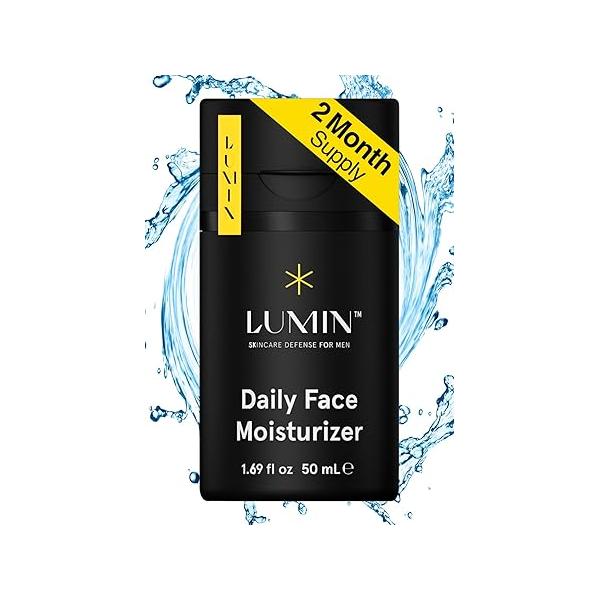 Lumin - Daily Face Moisturizer for Men with niacinamide, Mens Lotion, Skin Care, Ideal normal & combination skin, 50ml, 1-Pack