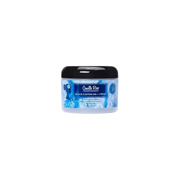 Camille Rose Vegan Black Castor Oil & Chebe Deep Hair Conditioner, with Jojoba to Strengthen, Repair Damage, and Reduce Breakage, 8 oz