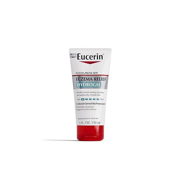 Eucerin Eczema Relief Hydrogel for Dry, Itchy, Eczema-Prone Skin, Fragrance Free and Steroid Body Moisturizer Dry 5 Fl Oz Tube