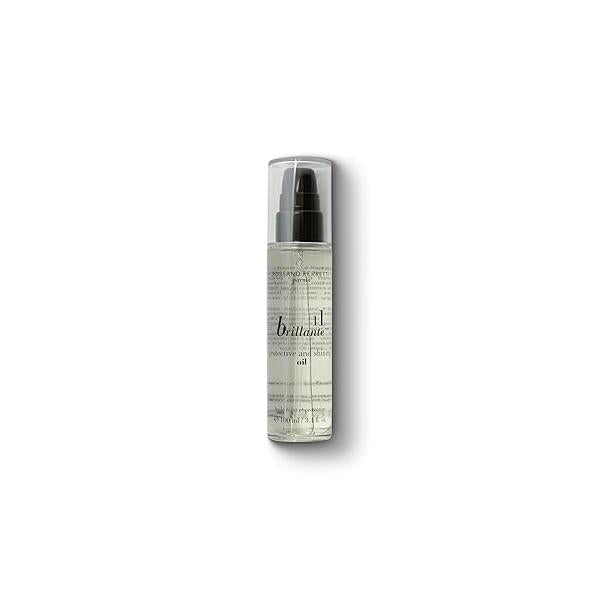 Brillante Protect and Shine Oil | Frizz-Free, Shiny, Glossy Hair with UV Protection Vegan, Cruelty-Free, Luxury 3.4 Fl Oz