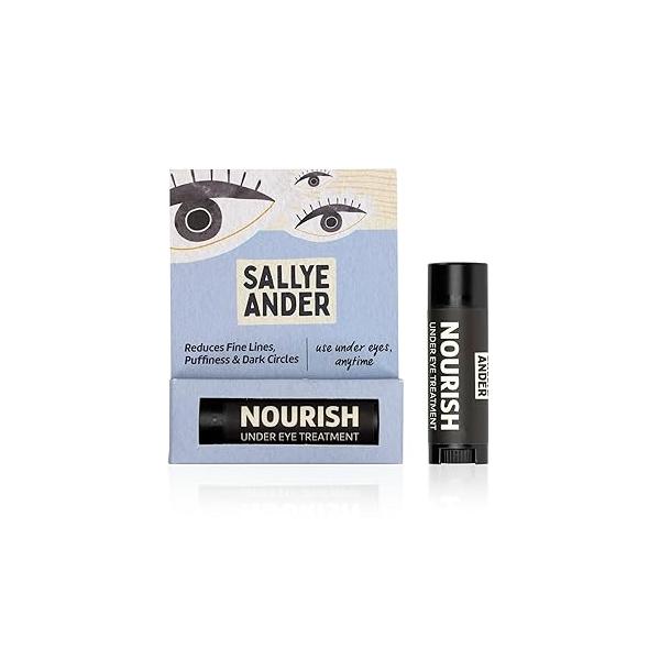 SALLYEANDER Nourish Under Eye Treatment for Dark Circles, Crow's Feet, Fine Lines, and Puffiness - Nourish, Moisturize & Gently Restore Tender Skin 100% Handmade