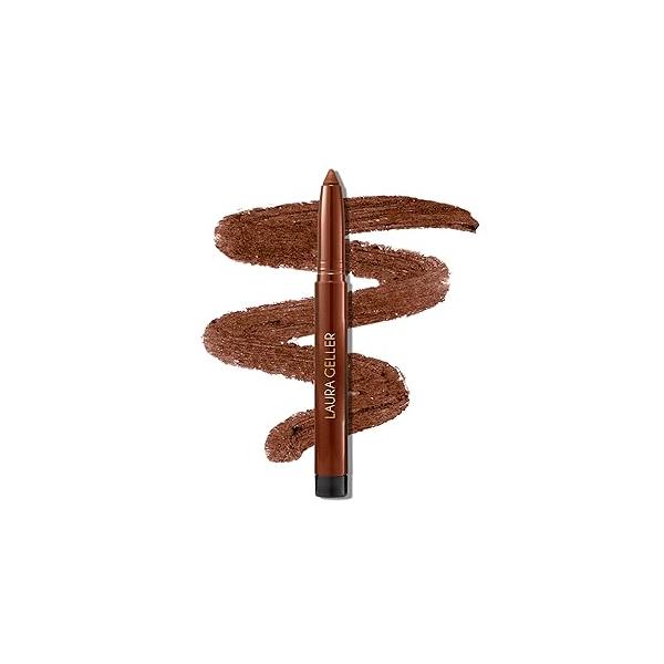 LAURA GELLER NEW YORK Kajal Longwear Kohl Eyeliner Pencil with Caffeine, Smooth & Blendable Makeup, Dark Brown