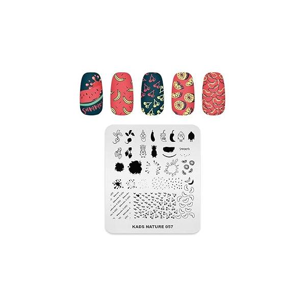 KADS Nail Stamp Plate Decoration Stamping Template Nature Series Design DIY Tool (NA061)