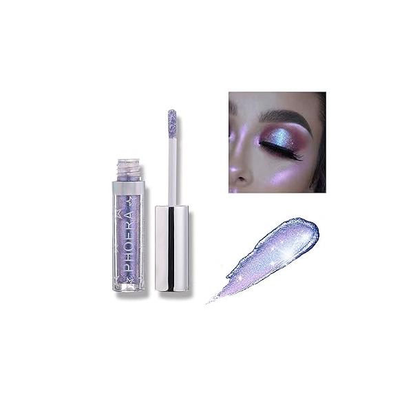 Glitter Eyeshadow，Makeup For Eyes Liquid Shimmer Sparkle Glow Light Colors Pencil Stick Shiny Long Lasting Waterproof Shining Eye Shadow Sets Metallic Pigments Metals Gloss Sparkling Pen Kit (A101)