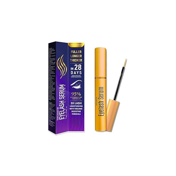 Lash Growth Serum - Eyelash for Eye Makeup lash Longer, Fuller, Thicker with Natural Formula, Lift Accelerator Enhancing Treatment 5ML