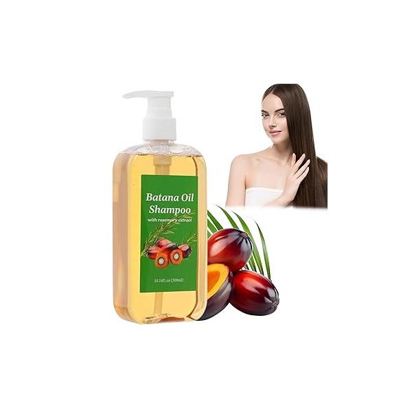 Shampoo De Batana, Rosemary Oil Shampoo,Batana with Extract, Batana Para La Caida Del Cabello, Nourishing & Regenerating Hair-Soft and Fluffy for Men Women