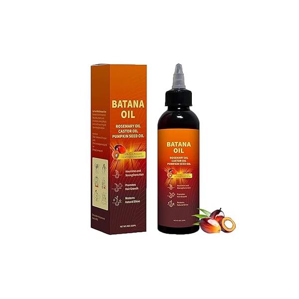 Natural Batana oil for hair growth,Batana Oil, Rosemary，Castor Oil，Pumpkin Seed Oil，4in1 Liquid Hair Oil All Types (1PCS)