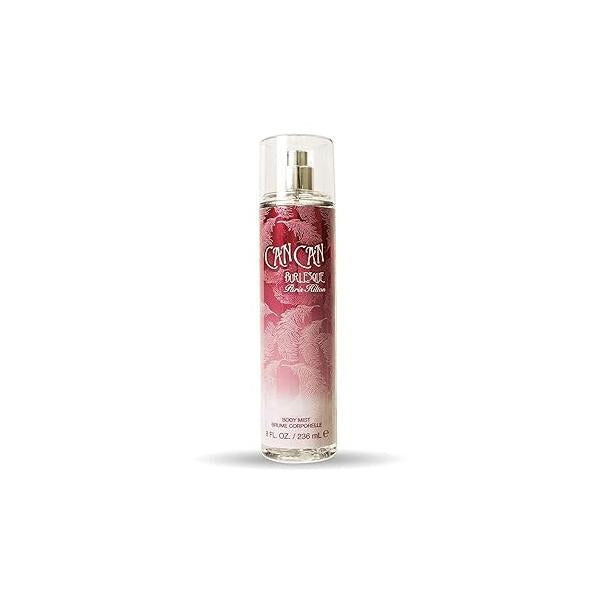 Paris Hilton Can Burlesque Body Mist Fragrance for Women | Playful and Flirtatious Fruity Floral Scent With Notes of Clementine, Nectarine, Cassis, Raspberry, Wild Orchid 8 Oz