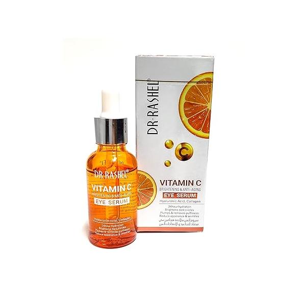 Vitamin C Eye Anti - Aging Serum Essence | Hyaluronic Acid and Collagen, Reduce Wrinkles, Remove Dark circles & Puffiness, Size (1.01 oz)