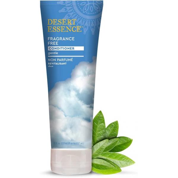 Desert Essence Fragrance Free Conditioner - Gentle, Paraben, Gluten & Cruelty-Free - Smooths Softens Hair No Oil Residue For All Types 8 fl oz
