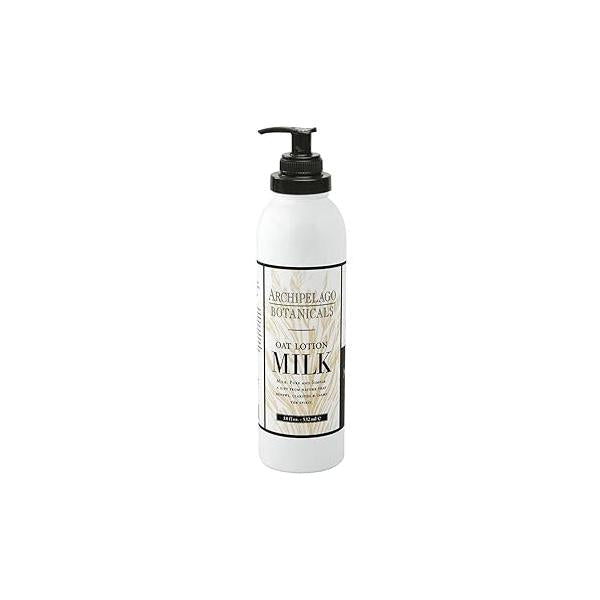 Archipelago Botanicals Oat Milk Lotion, Nurturing and Soothing Daily Moisturizer for Dry Skin - Scented Body Lotion Free from Parabens, Phthalates, GMOs (18 oz)