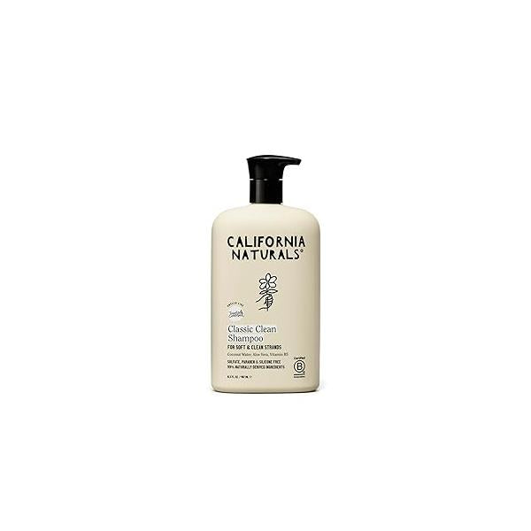 California Naturals Coconut Shampoo, Sulfate Free, Scalp and Hair Care for Women Men, Cleansing Complex, Natural, Vegan, Cruelty, Silicone, Paraben All Types, 16.5 fl oz