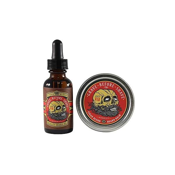 Grave Before Shave™ Cigar Blend Beard Pack (Cigar/Vanilla Scent)