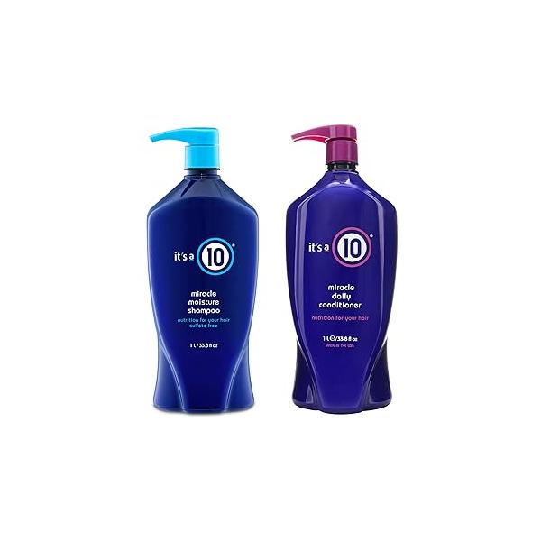 It's A 10 Miracle Moisture Shampoo 33.8 Oz & Daily Conditioner Duo.