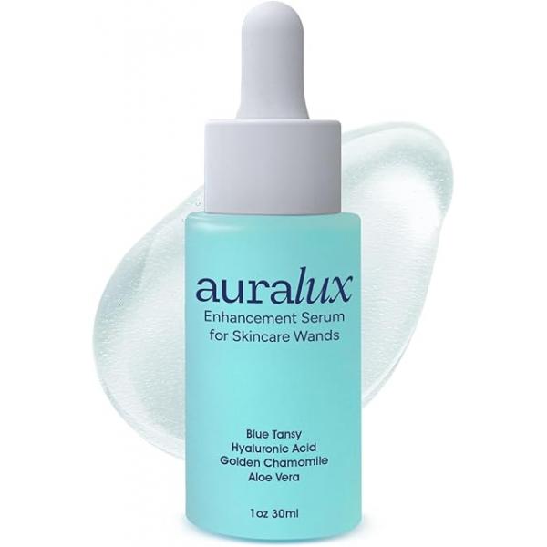 Red Light Therapy Activation Serum for Face and Neck - Facial Wand, & Microcurrent Device Natural Formula Blue Tansy, Hyaluronic Acid, Golden Chamomile, Aloe Vera