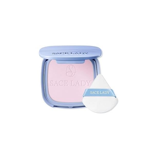 SACE LADY Face Powder Waterproof Setting Makeup, Oil Control Pressed Compact for Women, Blurring Pores Matte Long Lasting Up to 24 Hours, Talc-Free and Cruelty-Free (#00 Translucent, 0.35Oz)