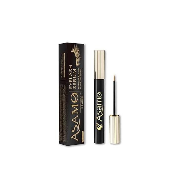 Natural Eyelash Growth Serum with 15 Plant Extracts, Lash Enhancement Formula