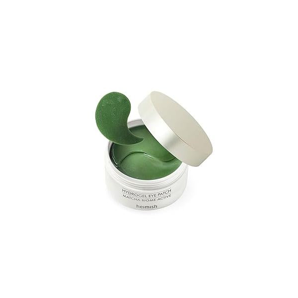 HEIMISH Matcha Biome Hydrogel Eye Patch - Anti Aging Under Patches, Hydrating, Firming, Calming & Soothing Mask with Matcha, Probiotics, for Dark Circles, Puffiness Wrinkles, 1.4g/60ea
