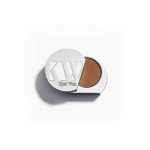 Kjaer Weis Powder Eye Shadow. Highly Pigmented Blue Eyeshadow with Organic Ingredients. Blendable Shadow for Long Lasting Makeup. Cruelty Free Clean Makeup