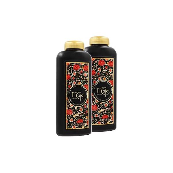 Maja Perfumed Talcum Powder, Powder with Maja's Classic Oriental Scent to Keep Your Skin Dry and Fresh, for Silky Legs Delicate Aroma 2-Pack of 7 Oz Each, (Packaging May Vary)