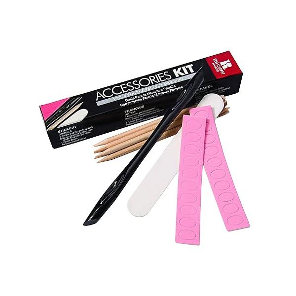RC Red Carpet Manicure Accessories Kit with Cuticle Pusher, Nail File, Buffer, and Other Tools