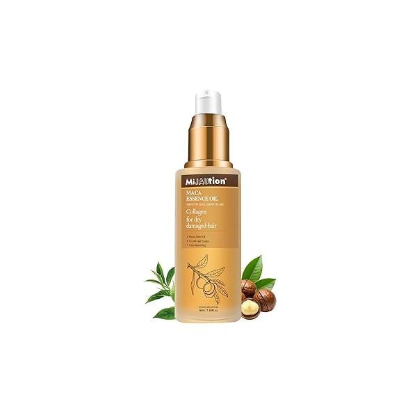 Moroccan Argan Oil, Tea Tree Hair Collagen Oil for Frizzy, Curly and Damaged (50ml / 1.69 fl.oz)