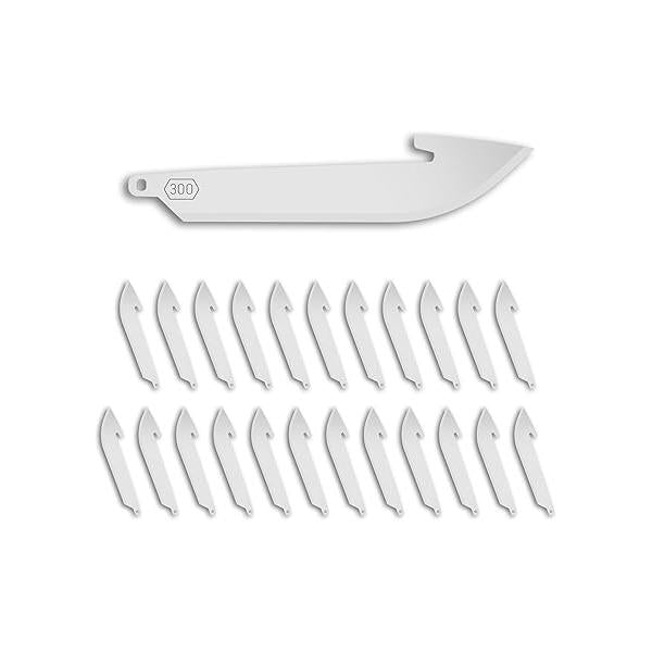 OUTDOOR EDGE 3.0" RazorSafe Replacement Drop-Point Blade Pack, 24-Pieces