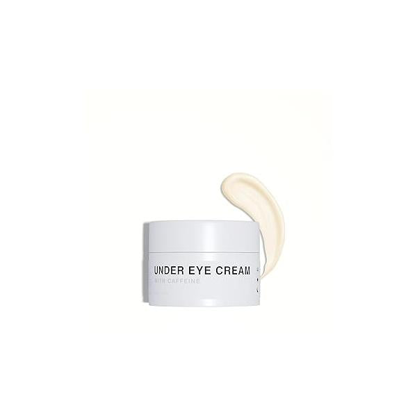 CRVFT Men's Under Eye Cream .25oz [AM/PM] | 30 Day Supply Reduce the Appearance of Puffy Eyes + Lessen Dark Circles Invigorated with Caffeine Made in USA Peppermint Scented