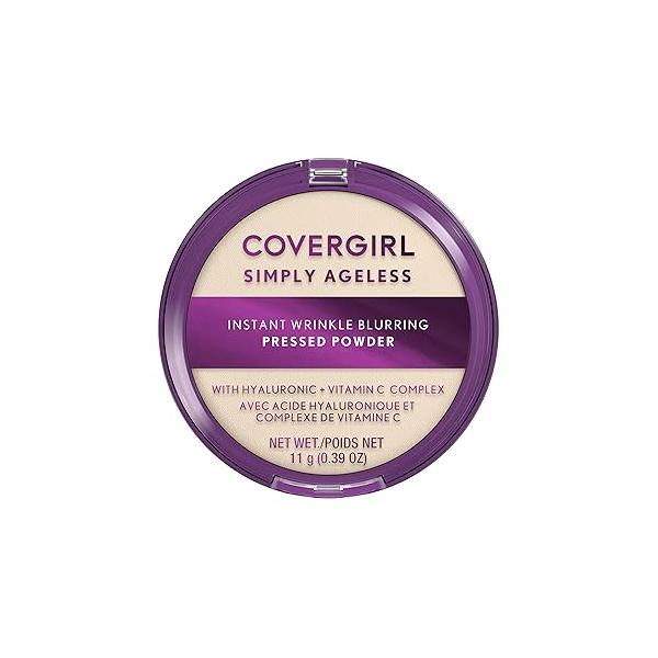 Covergirl Simply Ageless Instant Wrinkle Blurring Pressed Powder, Classic Ivory, 0.39 Oz