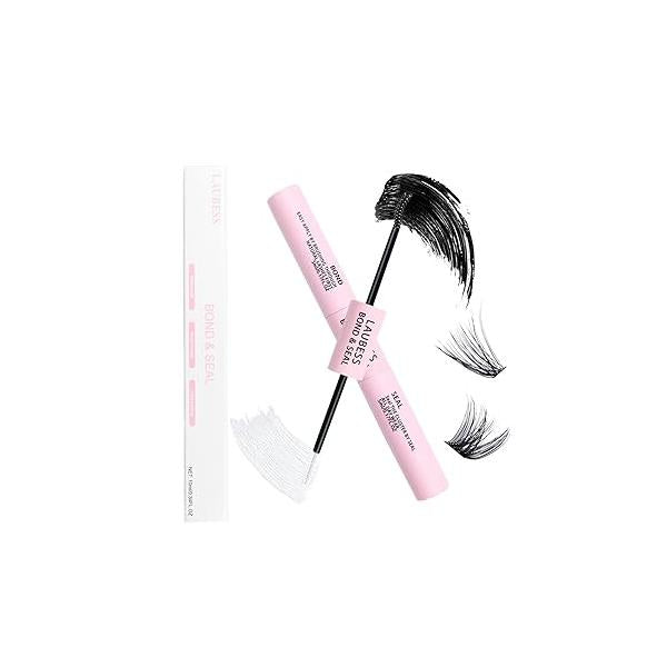 Lash Bond and Seal Mascara for Long Lasting Waterproof Eyelash Extensions - 5ml+5ml